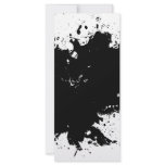Grungy Splattered Ink Background rack cards