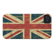 Grungy Union Jack Case-Mate iPhone 4 Case