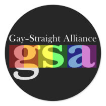 GSA Classic Round Dark Sticker