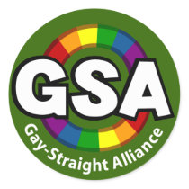 GSA ToonA Round Dark Sticker