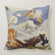 GT Warrior Woman Throw Pillows