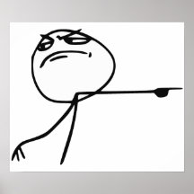 GTFO Get Out Guy Rage Face Comic Meme Posters