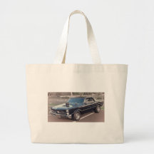 GTO Muscle Car Classic Power HDR Photos Pictures Tote Bags