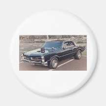 GTO Muscle Car Classic Power HDR Photos Pictures Fridge Magnets