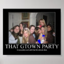 gtown party posters