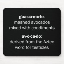 Guacamole Testicles Mousemat