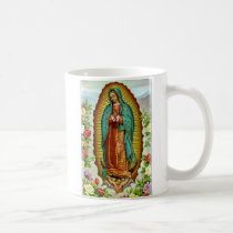 Guadalupe with Roses Mug mugs