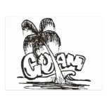 guam b&w post card