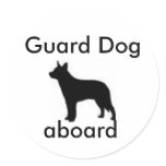 Guard Dog Aboard Stickers