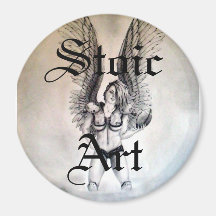Guardian 1 , Stoic, Art Refrigerator Magnet