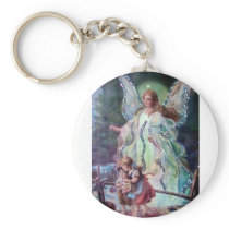 GUARDIAN ANGEL c. 1900 Keychain