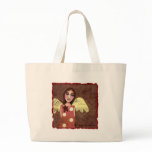Guardian Angel - folk art tote bag