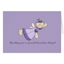 Guardian Angel for Cancer patient Greeting Card