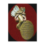 Guardian angel prayer postcard
