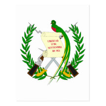 guatemala emblem post cards