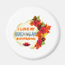 Guatemalan Boyfriend Design Fridge Magnet
