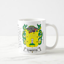 Guerra Family Coat of Arms Mug