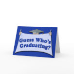 Guess Who's Graduating Customisable Announcements cards