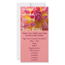 Guess whose having a Baby Girl! Shower invitations