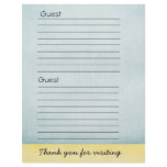 Guest book Paper flyers