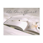 Guestbook Card Save the Date (2), Be Our Guest postcards