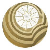 Guggenheim Museum Round Sticker