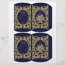 Guilded Summer Mini Puff Box Template Custom Flyer
