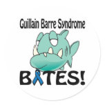Guillain Barre Syndrome BITES Round Sticker