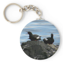 Guillemots, Unalaska Island Keychain
