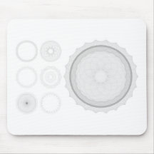 Guilloche patterns mouse mats