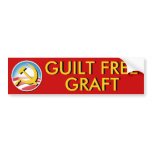 Guilt Free Graft Bumper Sticker