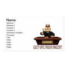 Guilty Until Proven Innocent Business Cards