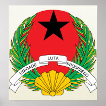 Guinea Bissau Coat of Arms detail Posters