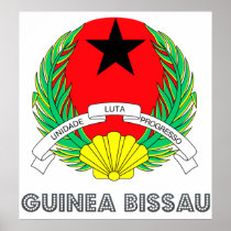 Guinea Bissau Coat of Arms Poster