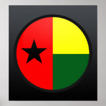 Guinea Bissau quality Flag Circle Print
