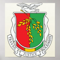 Guinea Coat of Arms detail Print
