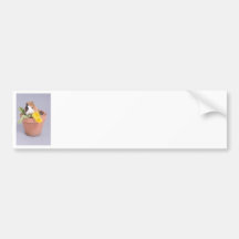 guinea pig in a flowerpot bumper stickers