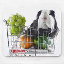 Guinea pig shopping spree mouse mat