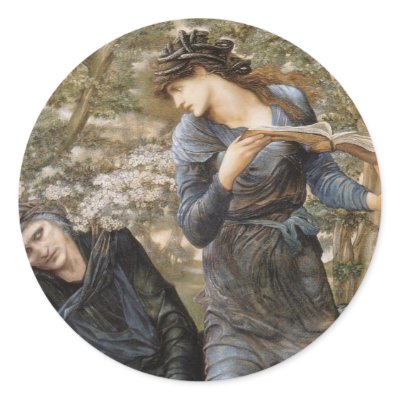 Guinevere in Beguiling of Merlin Sticker by dmorganajonz