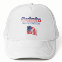 Guinta for Congress Patriotic American Flag Trucker Hat