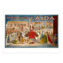 Guiseppe Verdi Aida 1908 Hippodrome Postcard
