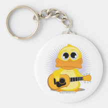 Guitar (Acoustic) Duck Key Chains