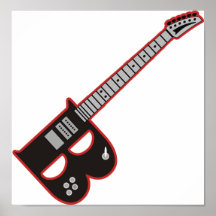 Guitar B Print