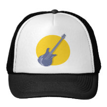 Guitar Badge Mesh Hat