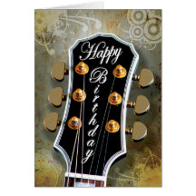 Guitar Birthday Card