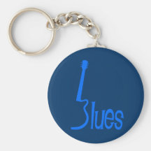 Guitar Blues Keychains