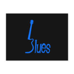 Guitar Blues Postcard