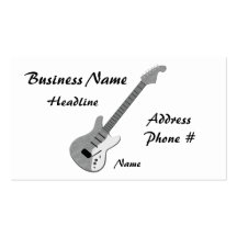 guitar, Business Card