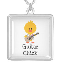 Guitar Chick Necklace