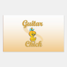 Guitar Chick Sticker